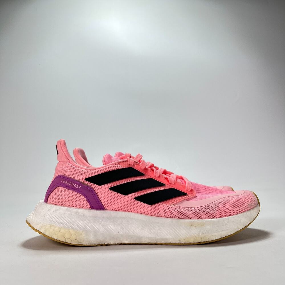 adidas PureBoost Light Pink Running Shoes Sneakers IH2464 Youth Size 5.5 Casual